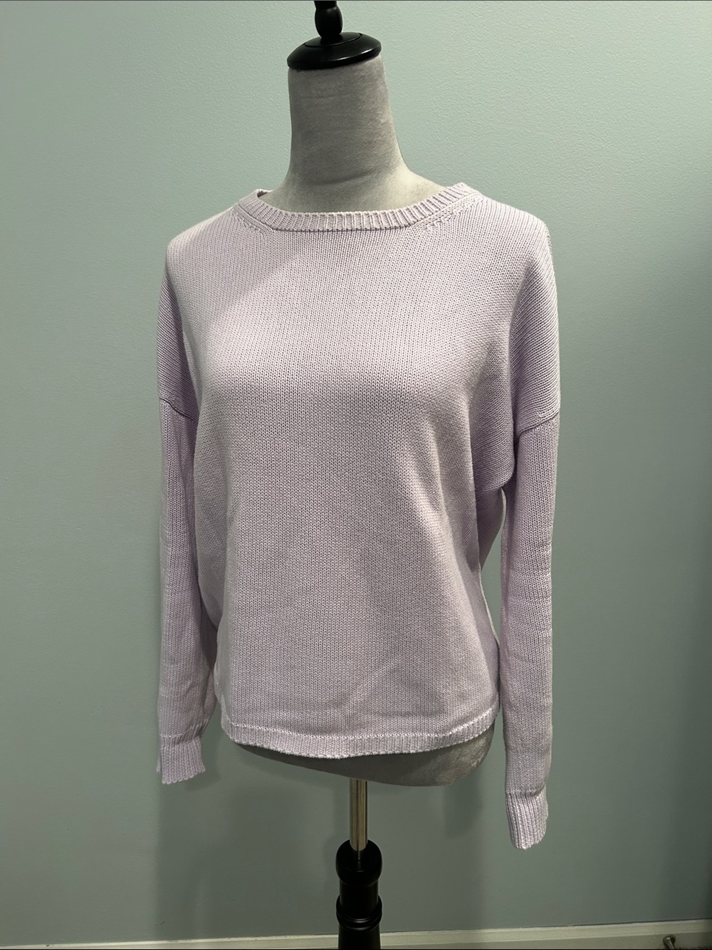 Eileen Fisher Organic Cotton Round Neck Sweater Petite Small
